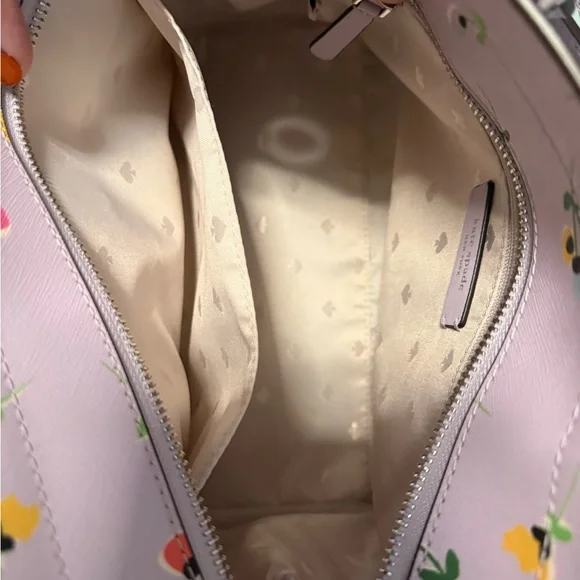 Kate Spade Lavender Floral Satchel - Picture 13 of 16